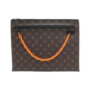 LOUIS VUITTON Authentic Brown Monogram Pochette Mini Bag